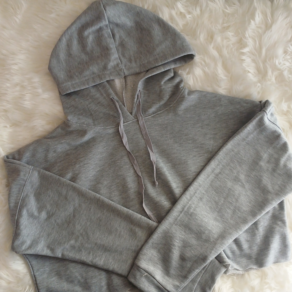 American Threads Gray Hooded Sweatshirt